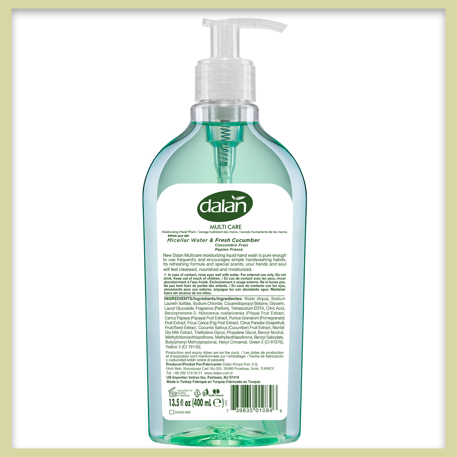 Fresh Cucumber Multicare Ultra Moisturizing Liquid Hand Soap